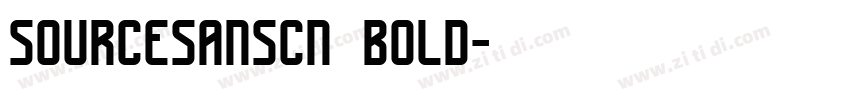 sourcesanscn bold字体转换